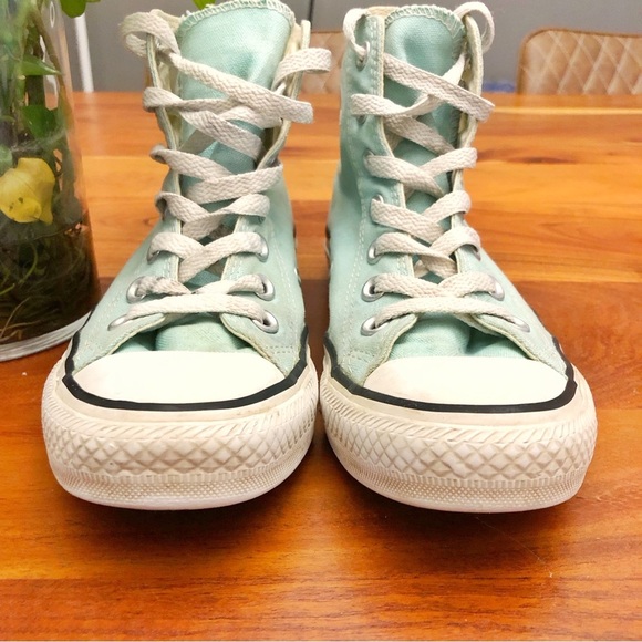 Converse Classic Taylor Chunk All Star High Top in Green Women US 6. Mens US 4. - Picture 4 of 12